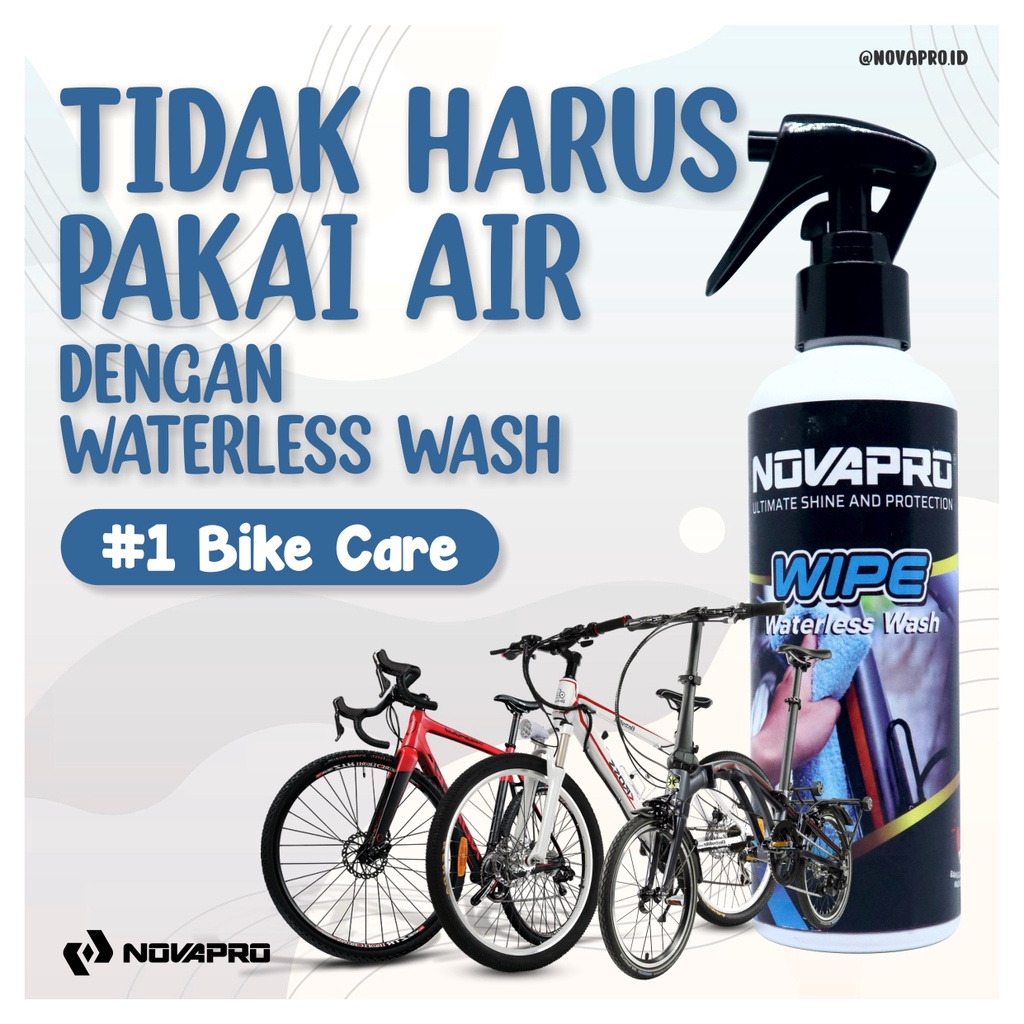 Jual NOVAPRO WIPE 250ml Cuci Sepeda Tanpa Air | Shopee Indonesia