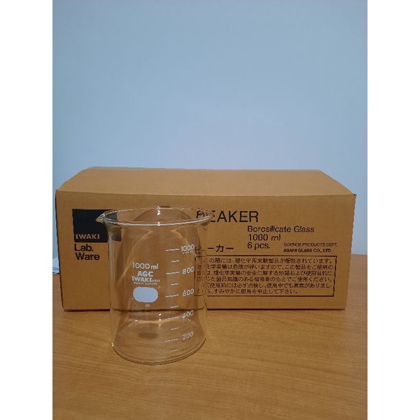 Jual Beaker Glass Low Form 1000 Ml Iwaki 1000bk 1 L Gelas Kimia 1 Liter Shopee Indonesia 4888