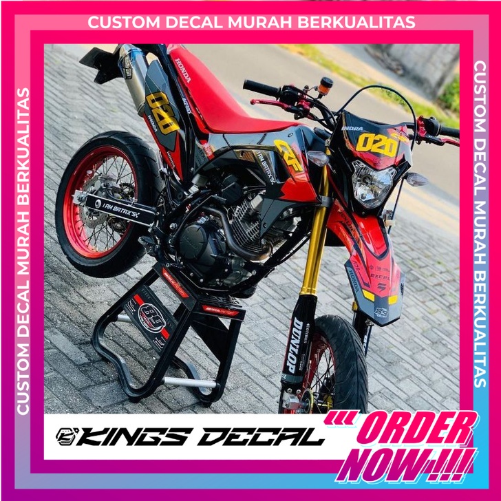 Jual DECAL CRF 150 L SUPERMOTO / DECAL CRF 150 L / DECAL CRF KEREN ...