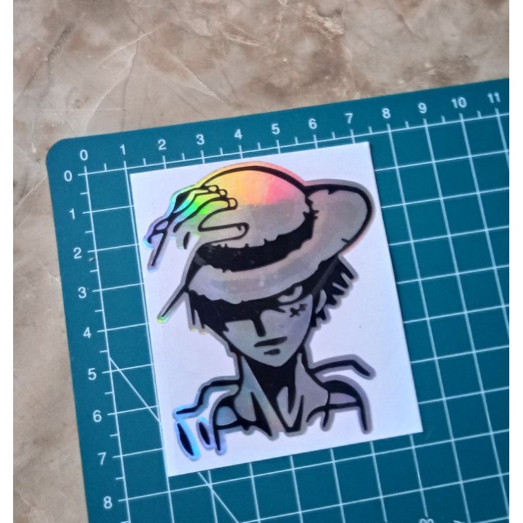 Jual STICKER ONE PIECE STICKER LUFI KARTOON KARAKTER MOBIL LAPTOP MOTOR ...