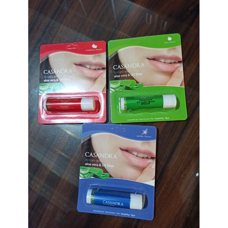 Jual LIP BALM CASANDRA BPOM WITH ALOE VERA /LIP CARE Shopee Indonesia