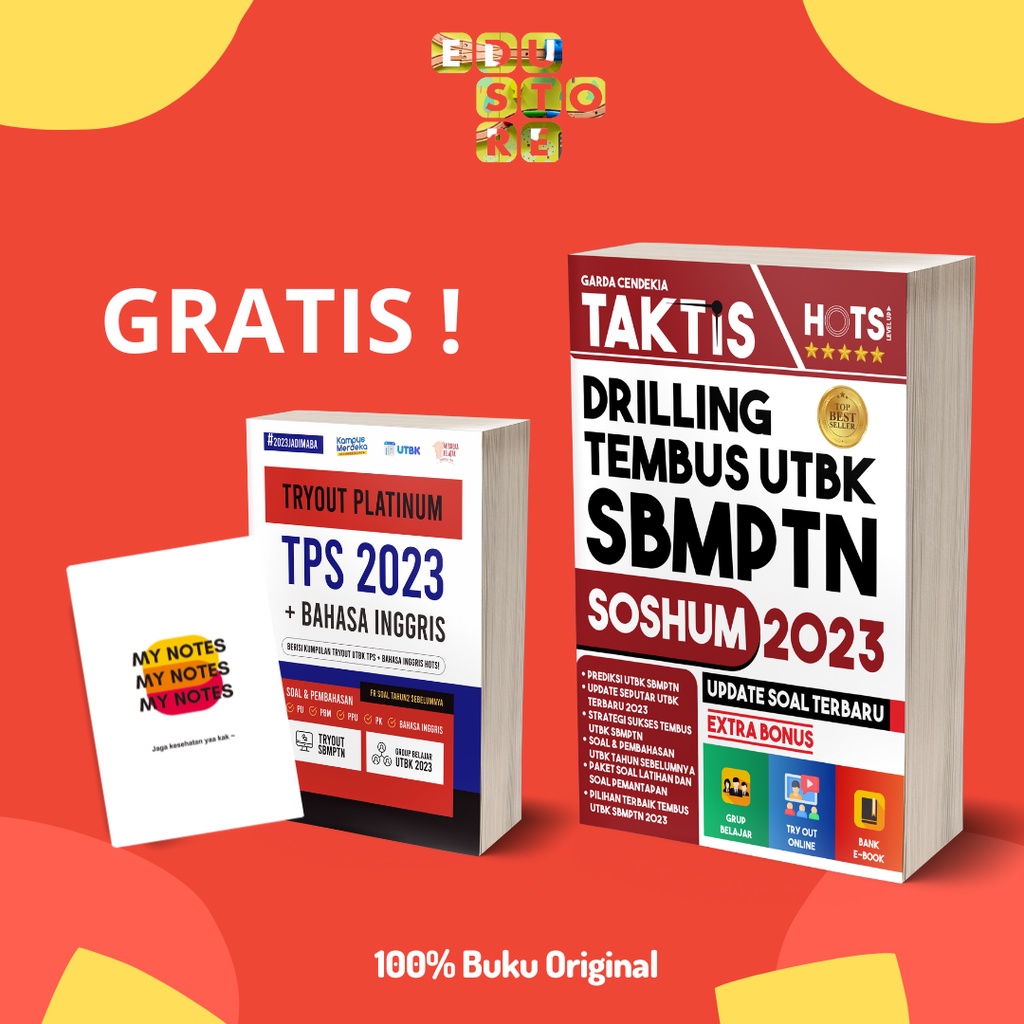 Jual Paket Buku Taktis Drilling Tembus Utbk Tps Bonus Try Out Platinum Shopee Indonesia