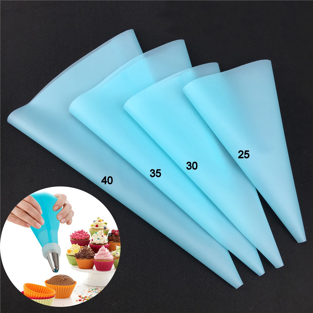 Jual Piping Bag Silikon / Silicone Reusable plastik contong segitiga