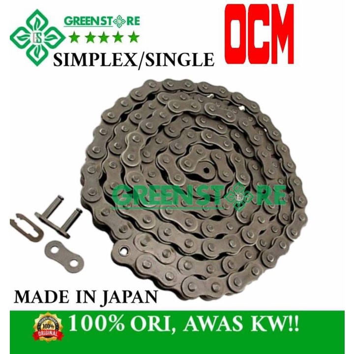 Jual OCM CHAIN RS-80-SINGLE PITCH 25.40 ROLLER CHAIN MADE IN JAPAN ...