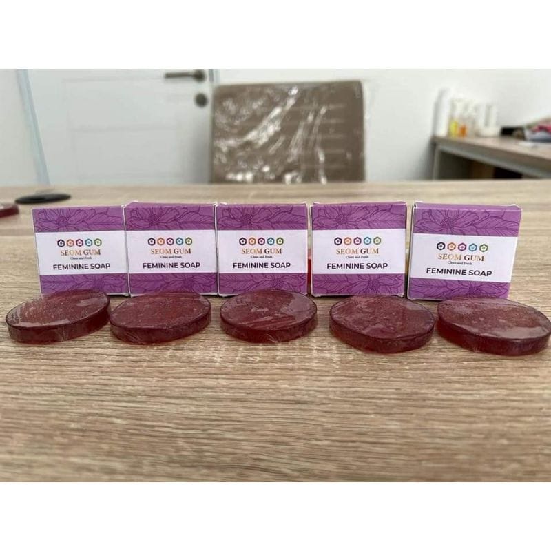 Jual VARIAN SABUN SEOM GUM GLOWING SOAP / FEMININE SOAP PAKET 1 BOX ISI ...