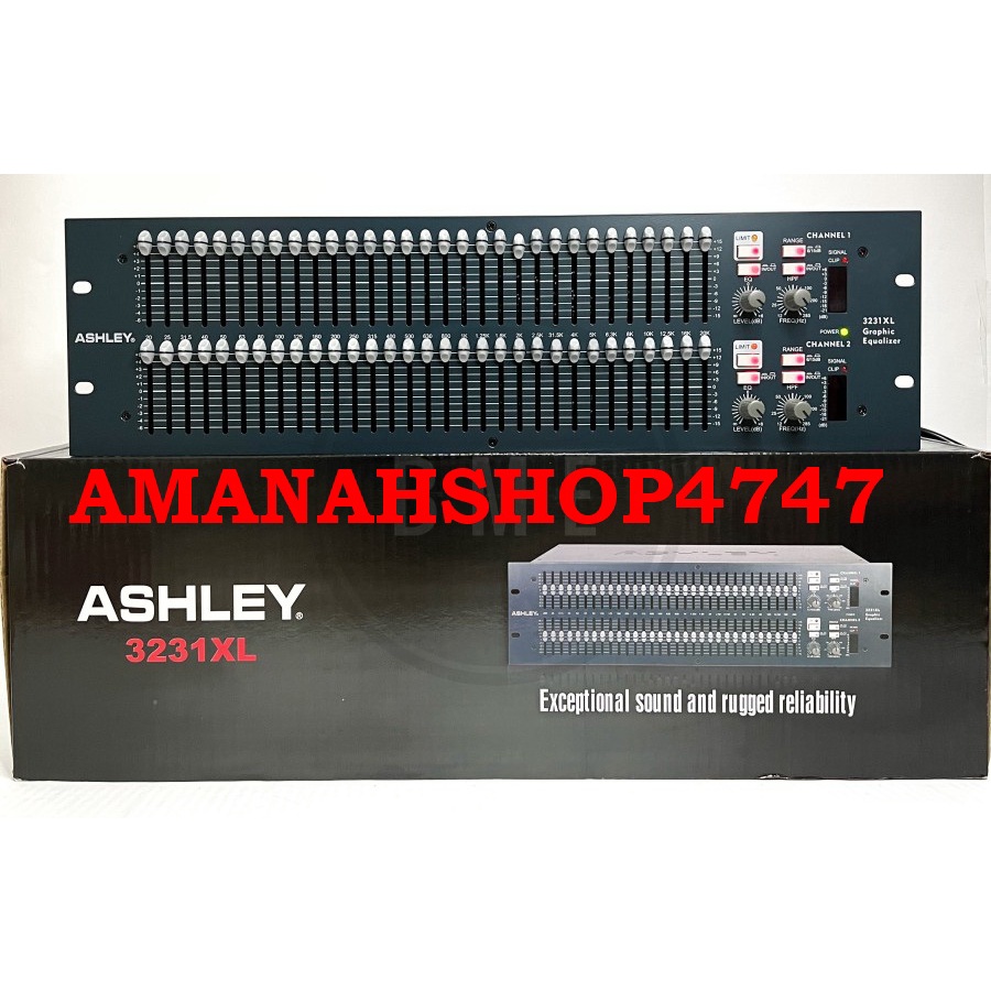 Jual Equalizer ASHLEY 3231xl professional Graphic EQ 3U ashley 3231 xl