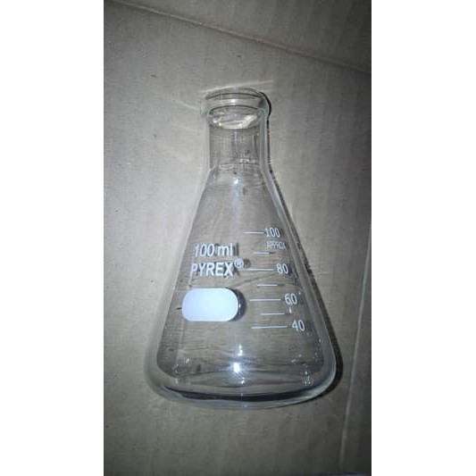 Jual Erlenmeyer Gelas Pyrex 100 Ml Glass Erlenmeyer 100ml | Shopee ...