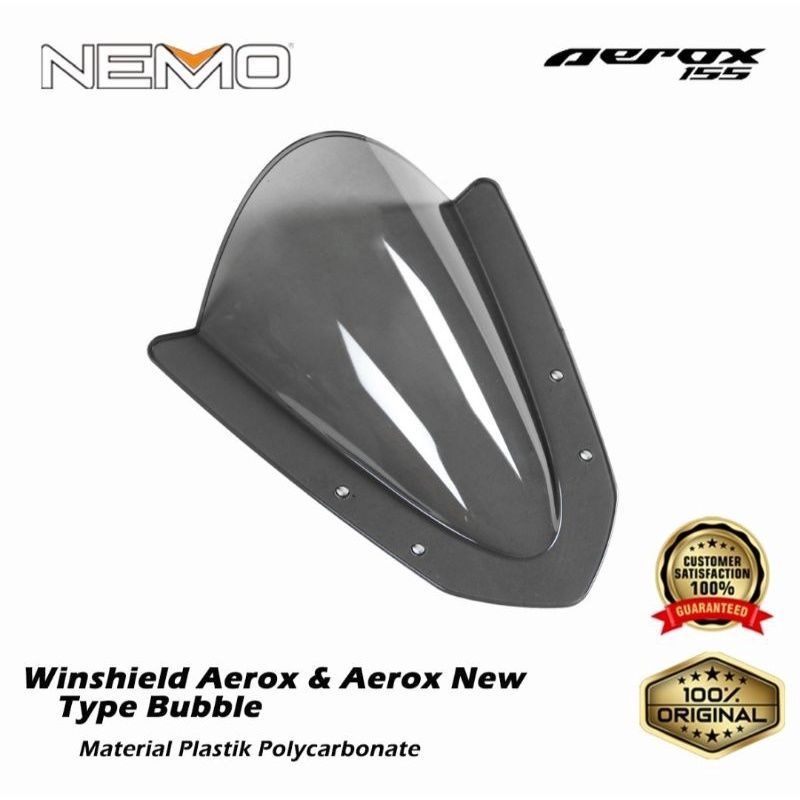 Jual Windshield Nemo Aerox 155 New Old Visor Nemo Aerox New Old Original Shopee Indonesia