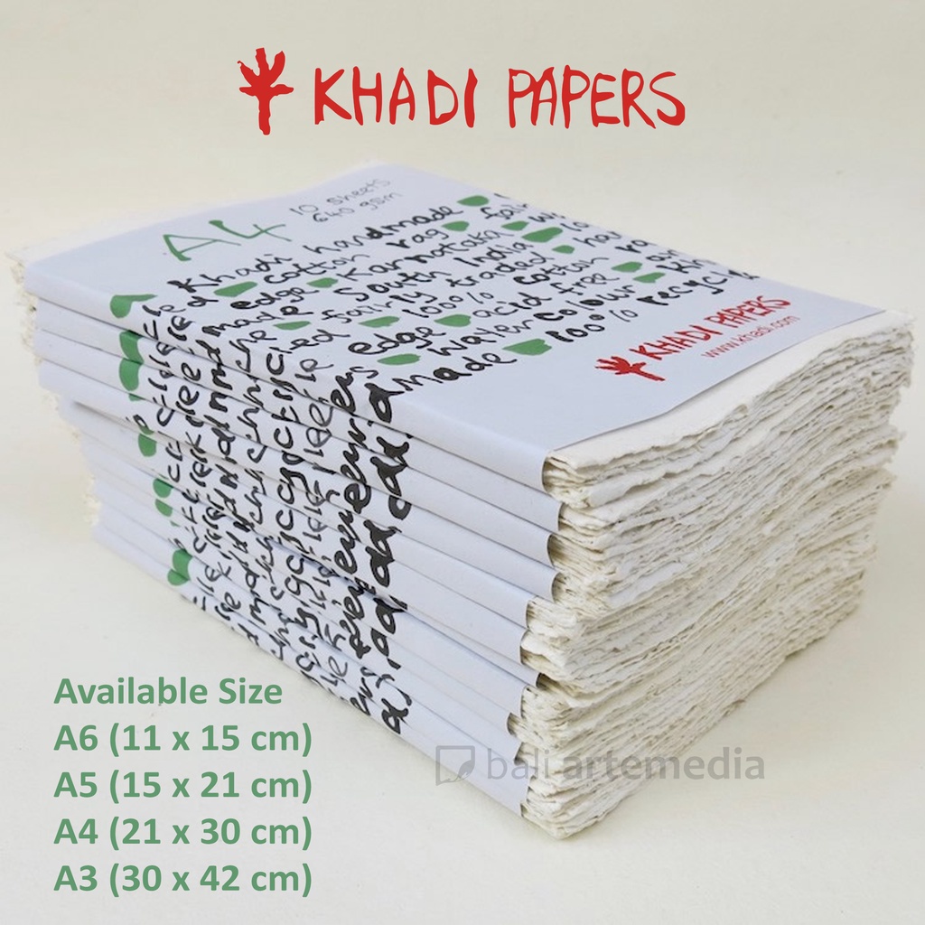 Jual Buku Gambar Dan Sketsa Khadi White Rag Paper Packs 640g Size A6