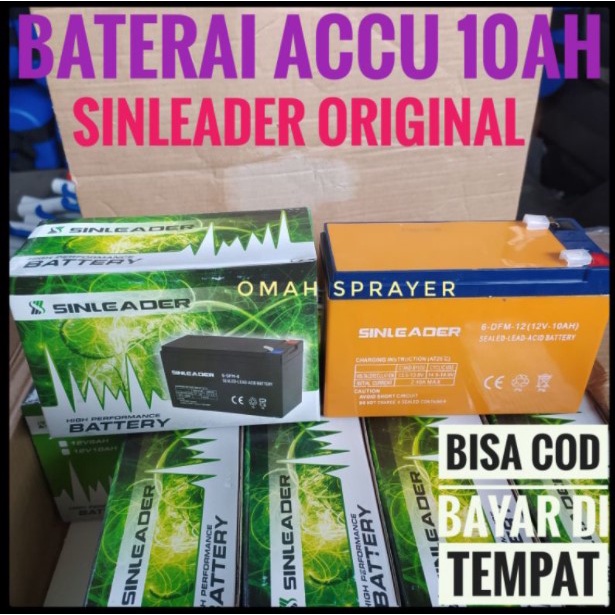 Jual Baterai Accu Aki Sprayer Tengki Elektrik Ah Volt Sinleader