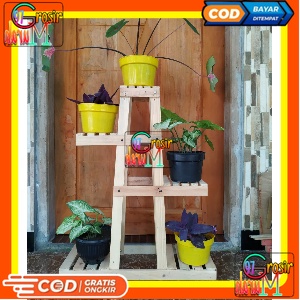 Jual RAK AMBALAN RAK KAYU RAK ZIG-ZAG RAK BUNGA GANTUNGAN BUNGA ...