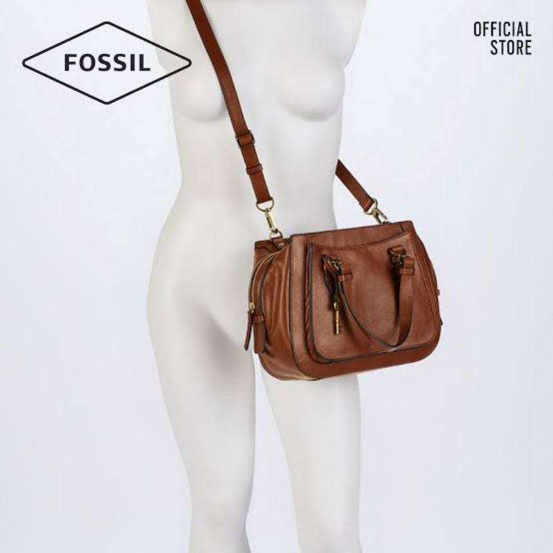 Fossil satchel outlet brooke