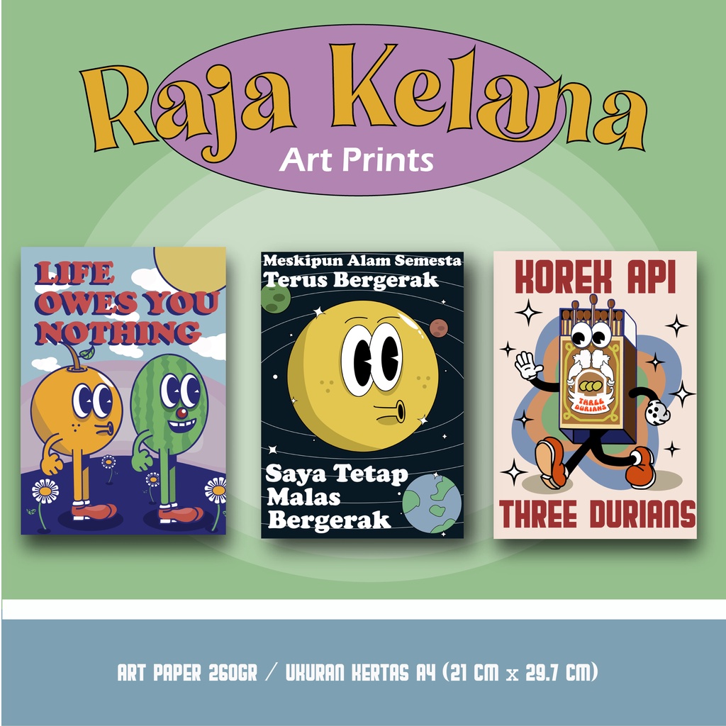 Jual Poster Aesthetic A4 Art Prints Raja Kelana ( Kode #4) | Shopee ...