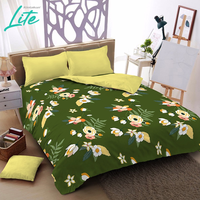 Jual Kintakun Bed Cover Set 180 King Lite Microfiber 20 Cm B2 6in1 ...