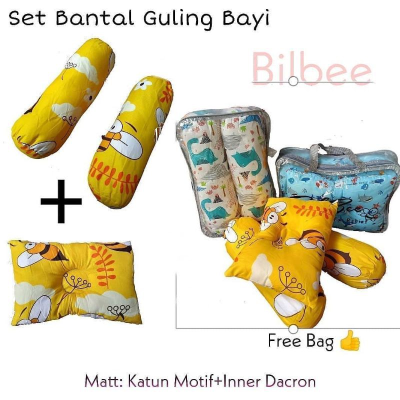 Jual Bantal dan Guling Bayi Motif Bilbee | Shopee Indonesia