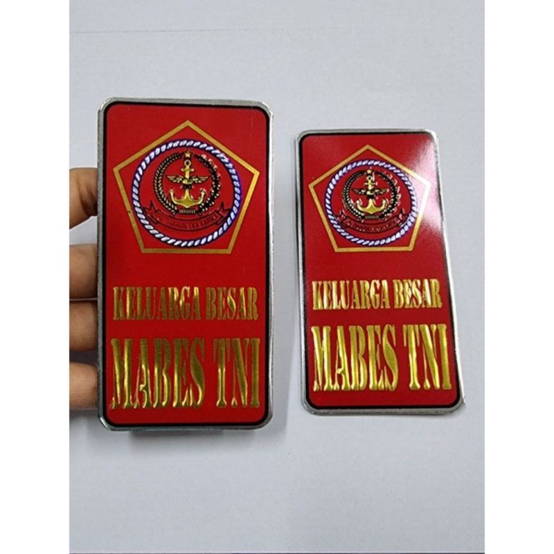 Jual Emblem Plat Mobil Tempel Mabes Tni Plat Mobil Mabes Tni Tempel