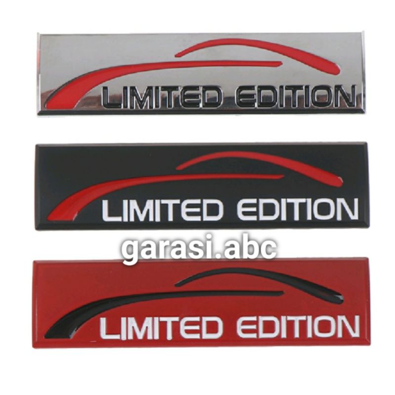 Jual Stiker Emblem Badge Body Limited Edition Timbul 3d Sticker Tulisan