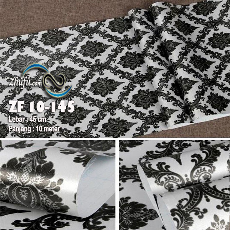 Jual WALLPAPER DINDING WALLPAPER STIKER WALLPAPER STICKER BATIK HITAM