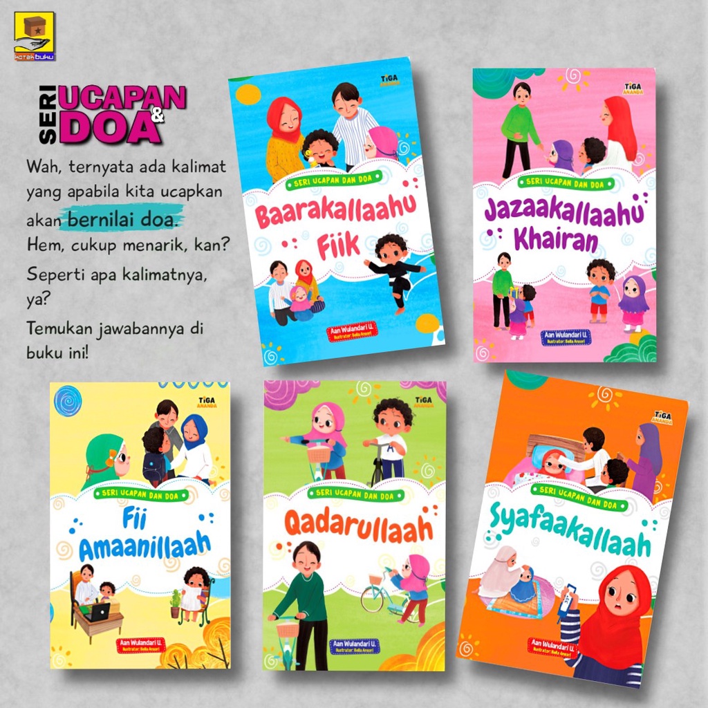 Jual Buku Cerita Anak / Buku Anak Islam / Seri Ucapan Dan Doa / Buku TK ...