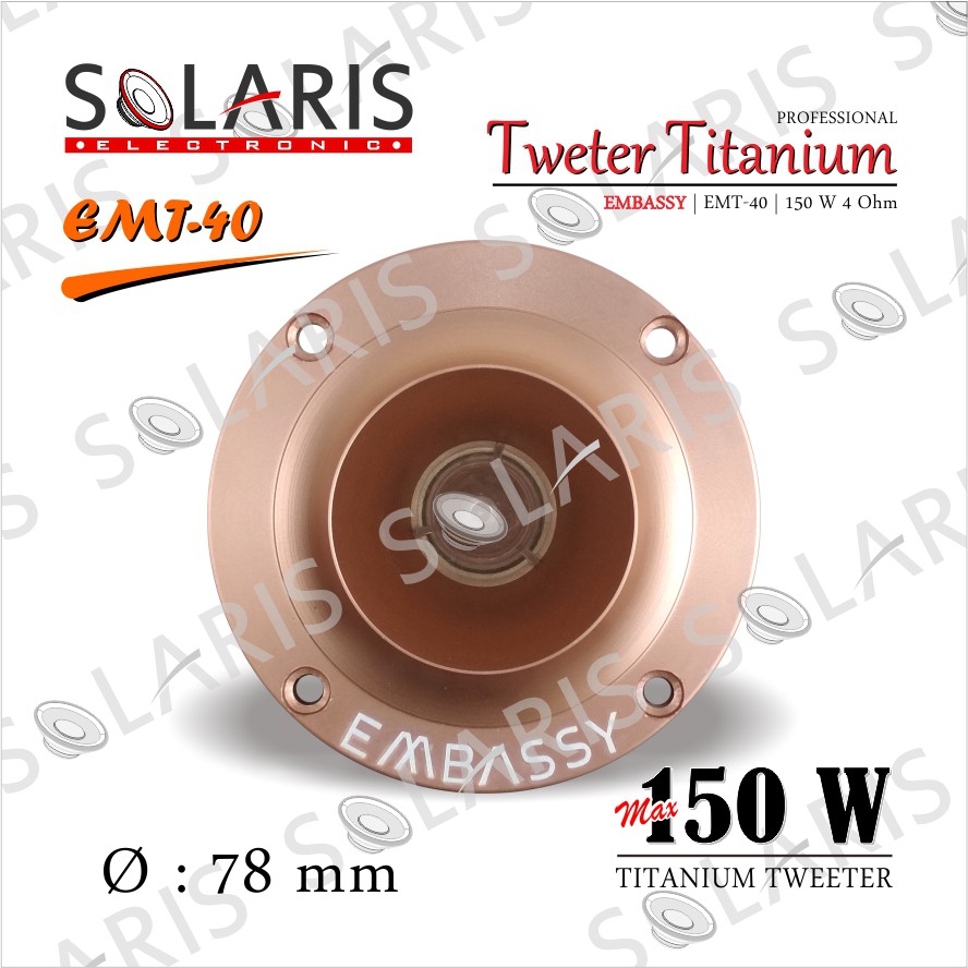 Jual TWEETER TITANIUM EMBASSY EMT-40 | Shopee Indonesia