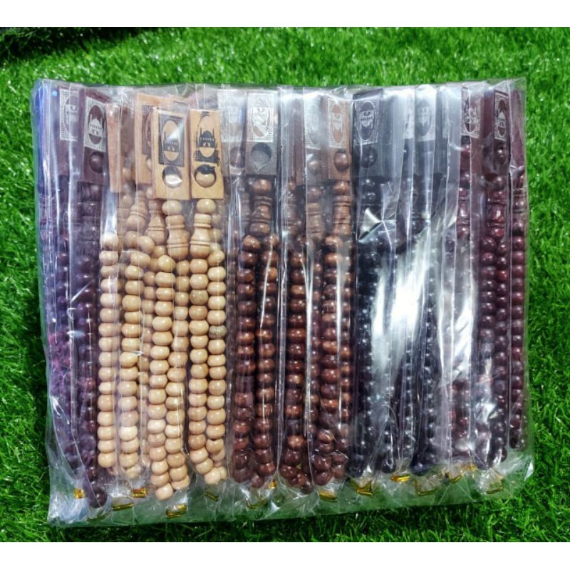 Jual Souvenir Tasbih Kayu Kemasan Plastik Isi 100 Pcs | Shopee Indonesia