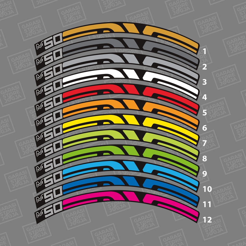 Jual Stiker Decal Rims Enve Lebar 2 cm | Shopee Indonesia