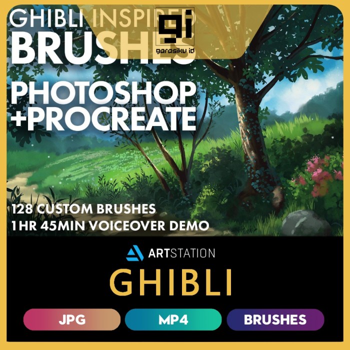Jual GHIBLI INSPIRED BRUSHES FOR PHOTOSHOP AND PROCREATE | Shopee Indonesia