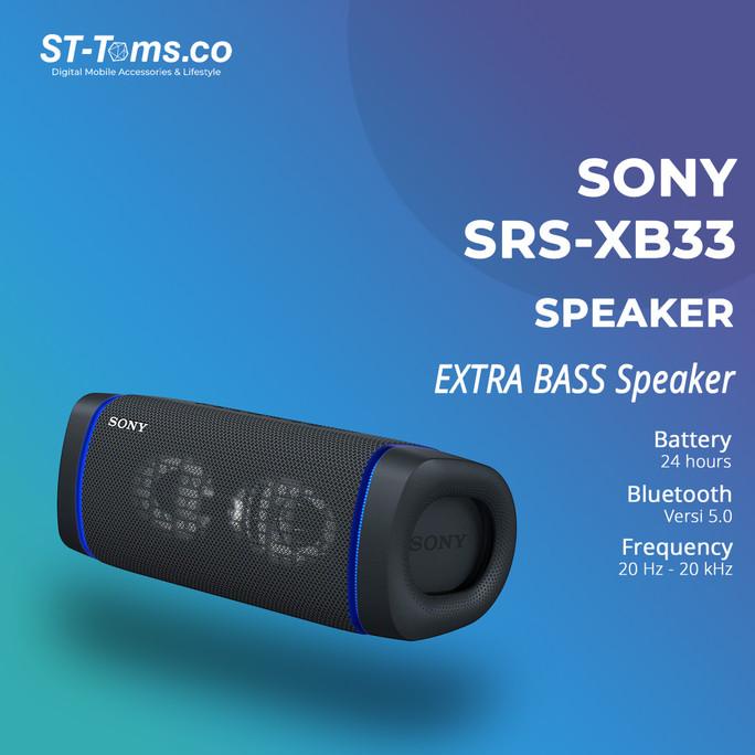 Jual [[COD]] Sony SRSXB33 / SRS XB33 Extra Bass Portable Bluetooth