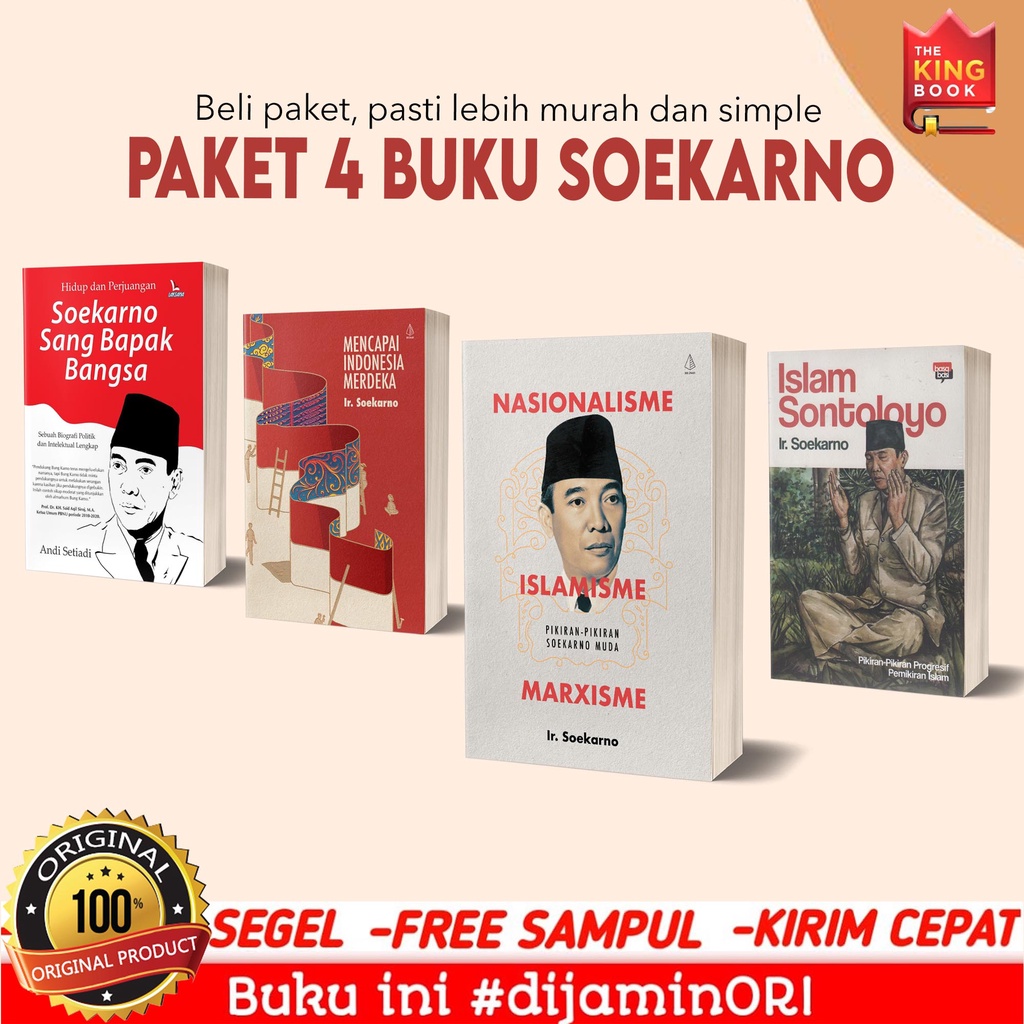 Jual Paket 4 Buku Soekarno Nasionalisme Islamisme Islam Sontoloyo ...