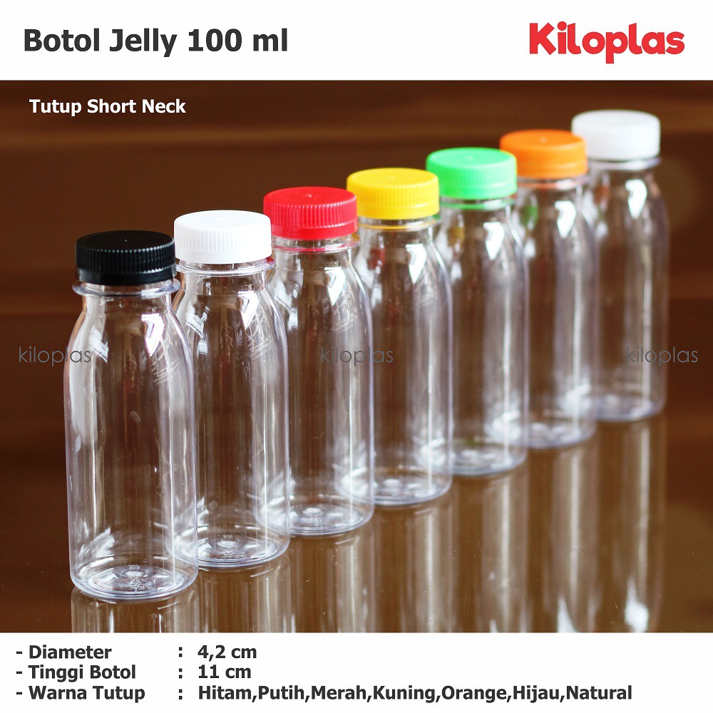 Jual Botol Jelly 100 Ml / Botol Plastik 100 Ml - Bahan Tebal | Shopee ...