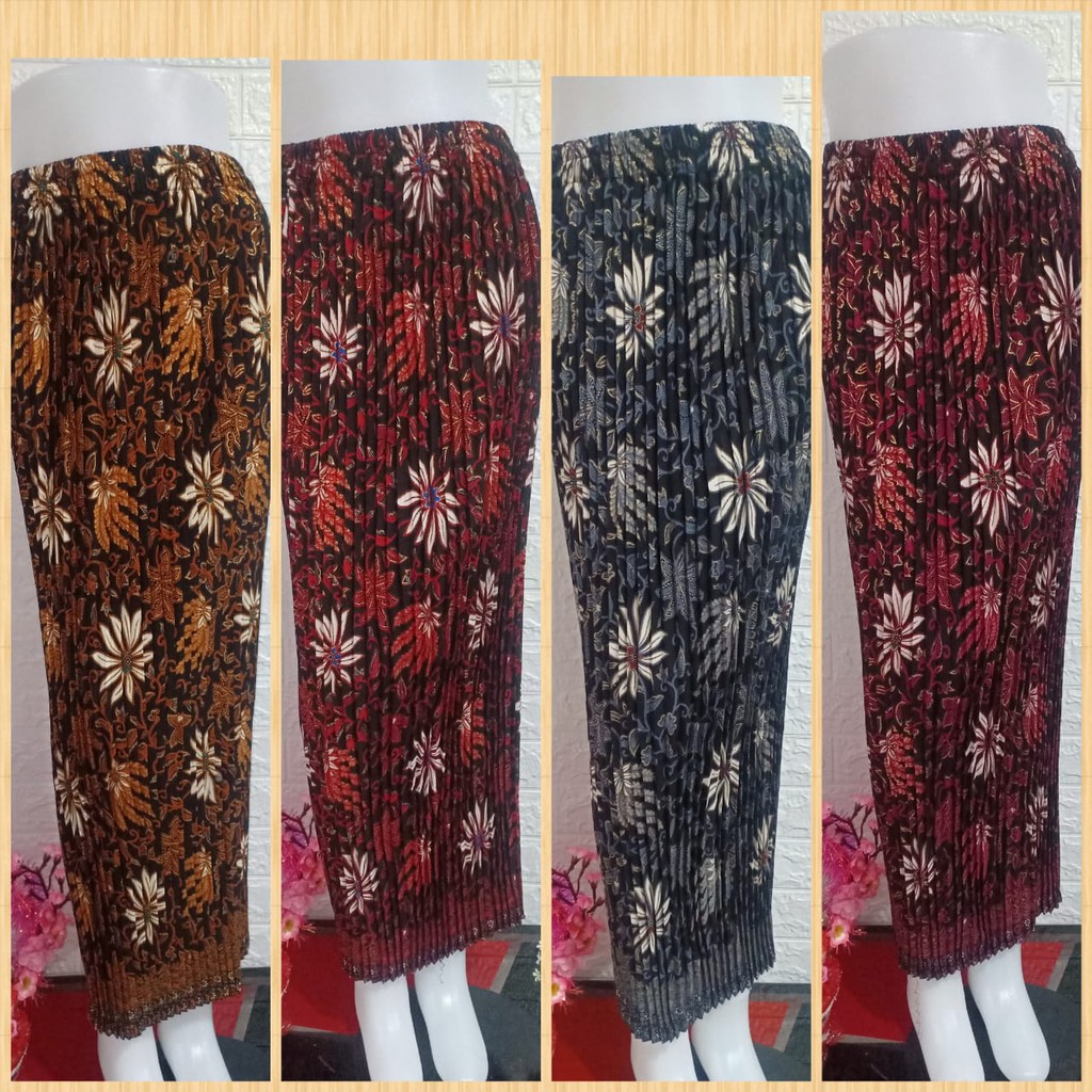 Jual Jlshop Batik Rok Plisket Prada Foil Premium Motif Pisangreal Pict Shopee Indonesia 6197