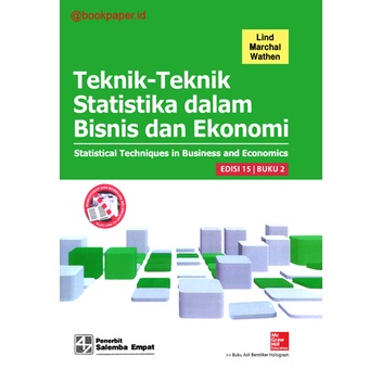 Jual Teknik-teknik Statistika Dalam Bisnis Dan Ekonomi Buku 2 Edisi 15 ...