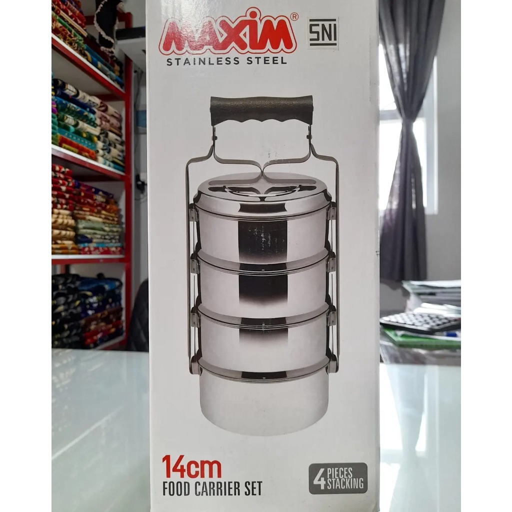 Jual Rantang MSP Stainless 4 Susun/Rantang Stainless 4 Susun | Shopee ...