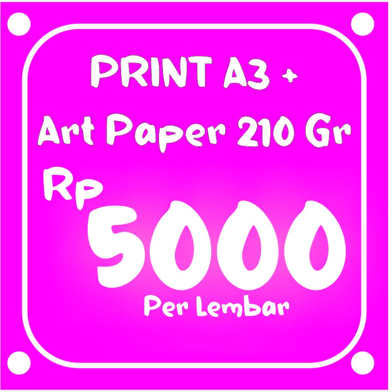 Jual Cetak / Print Digital A3+ Art Paper Matte 210 gram Shopee Indonesia