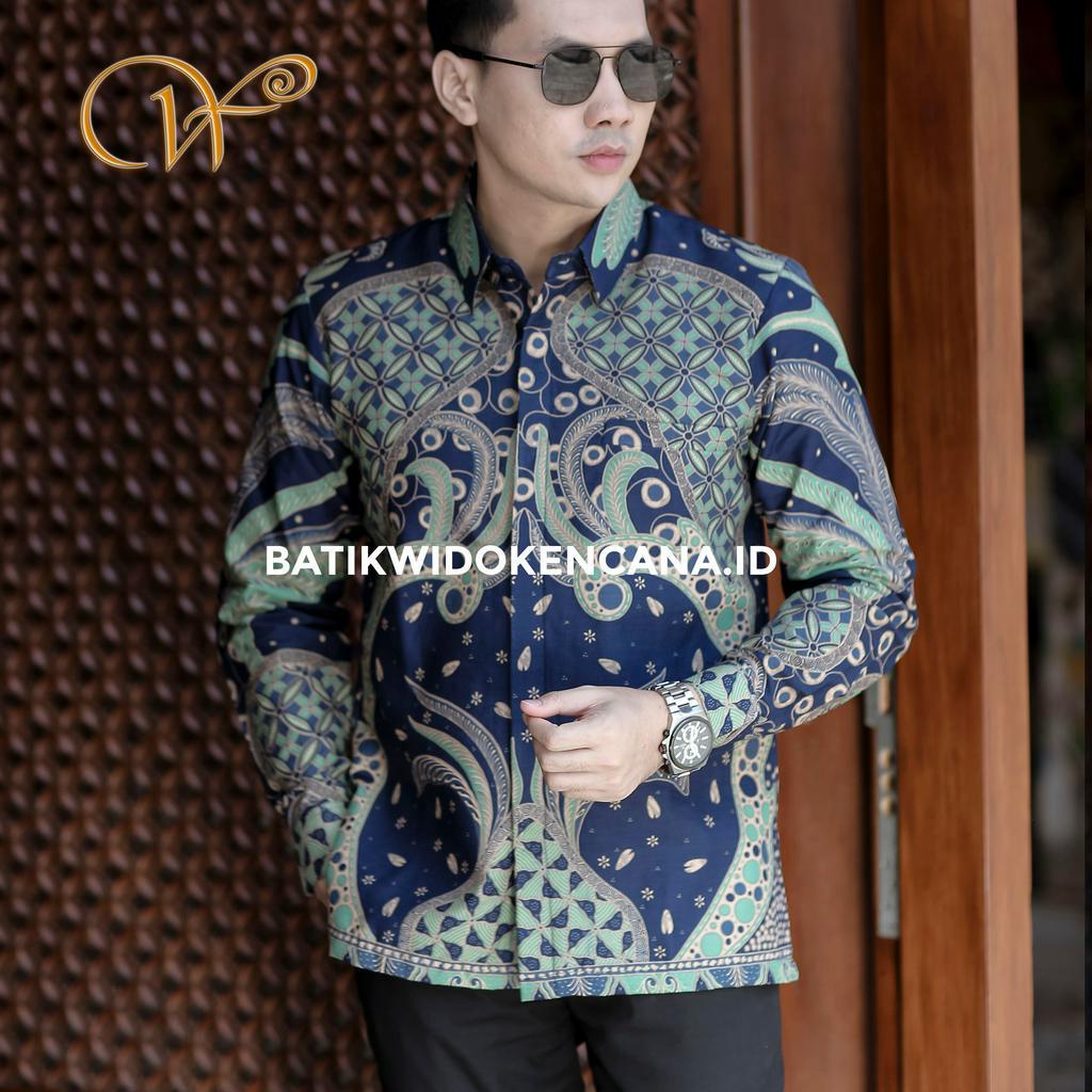 Jual KEMEJA BATIK KANTOR MOTIF RAHARJA - BATIK HANDPRINT MOTIF MODERN