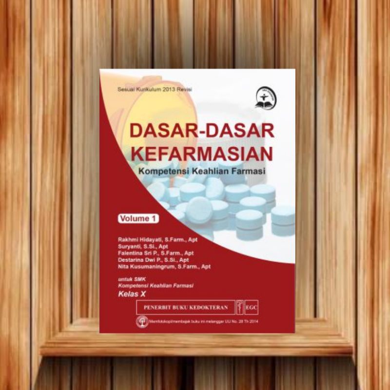 Jual EGC BUKU SMK KESEHATAN Dasar-Dasar Kefarmasian Vol. 1 Kelas X ...