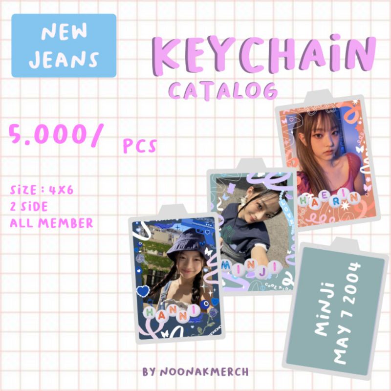 Jual [Minimal pembelian 10.000 bisa mix produk lain] NEW JEANS Keyring ...