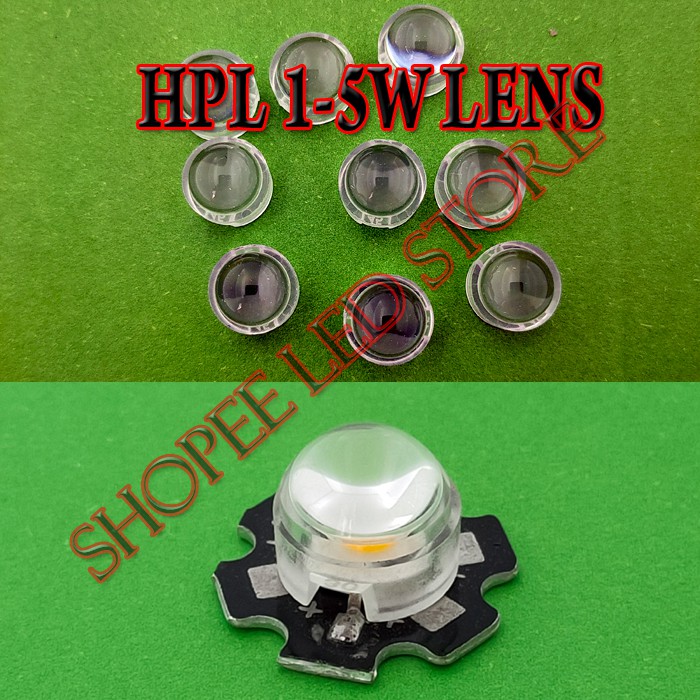 Jual CONVEC LENS LENSA PLANO HPL LED 1W 3W 5W LED DRIVER LAMPU SOROT ...