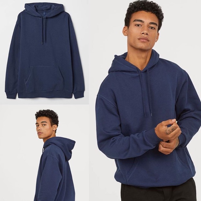 H&m on sale navy hoodie