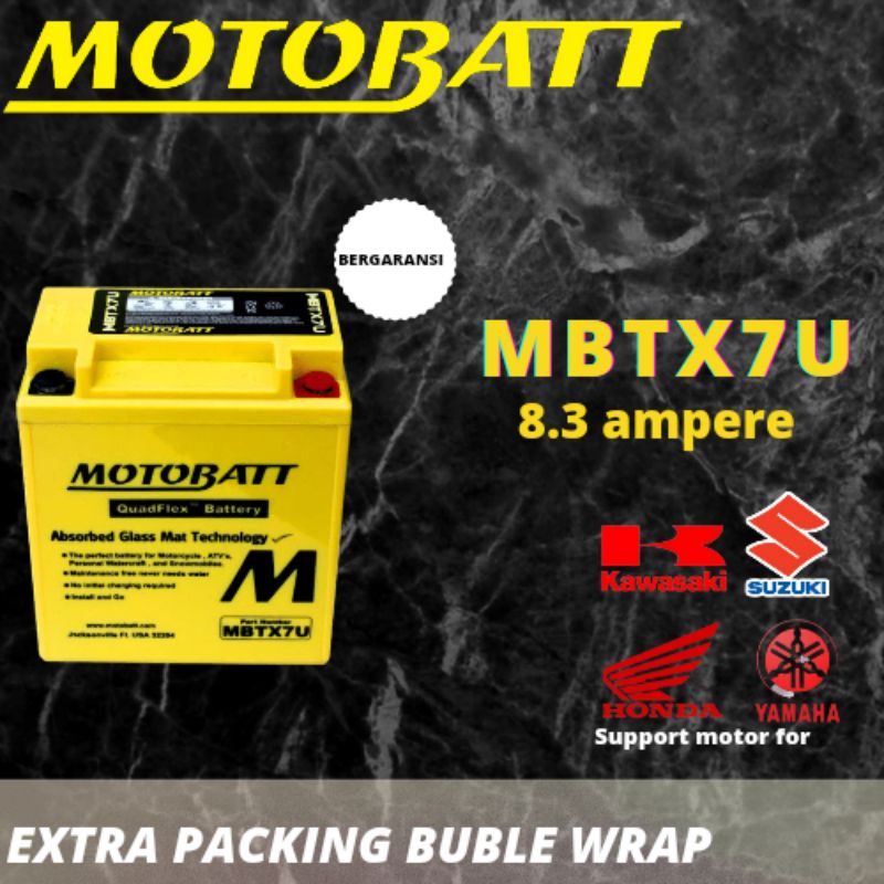 Jual Aki kering motor Vespa Matic mbtx7u Motobatt | Shopee Indonesia