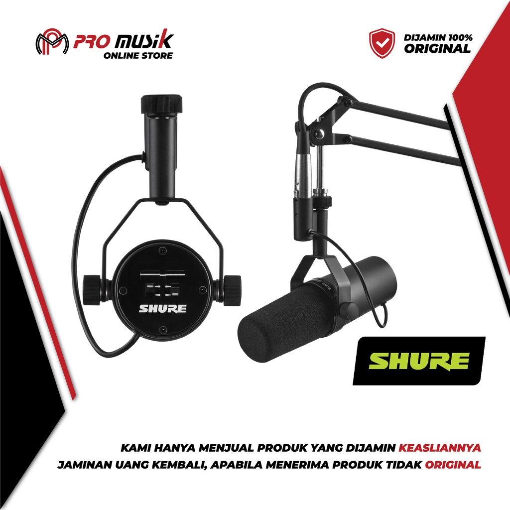 Jual Shure SM7B Cardioid Dynamic Vocal Microphone Original dan Garansi ...