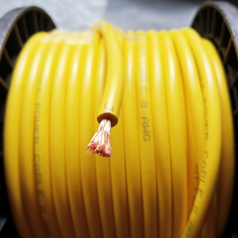 Jual KABEL 8 AWG PLUS SKUN KABEL MASA GROUNDING | Shopee Indonesia