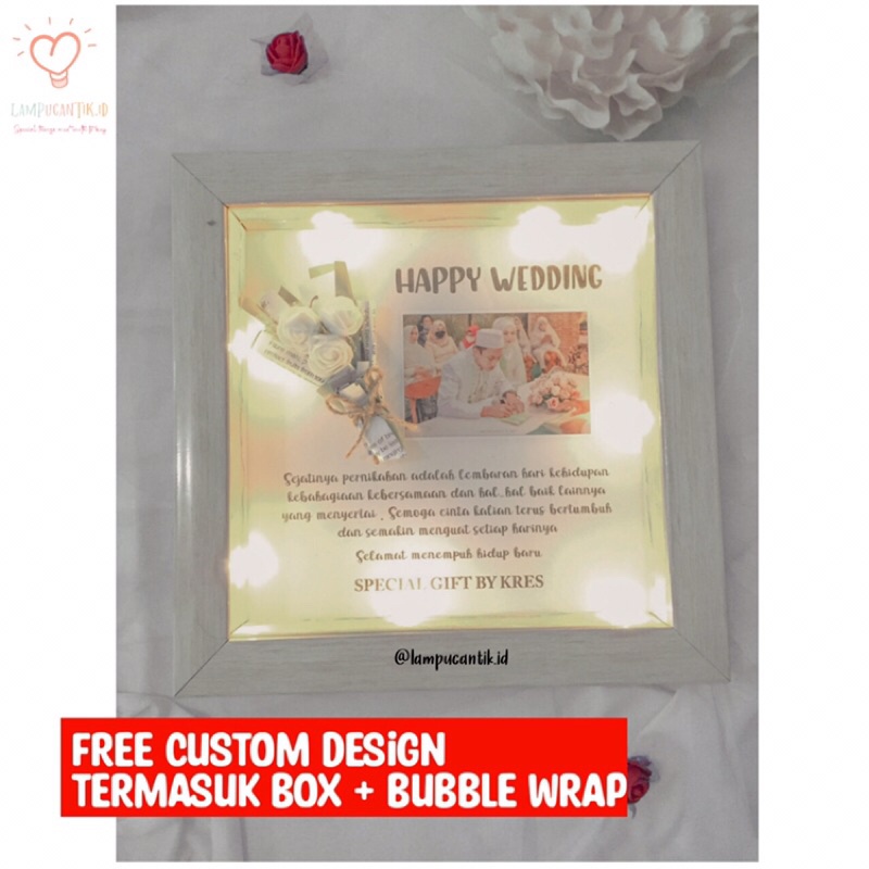 Jual LAMPU HIAS KADO FRAME FOTO LED | KADO PERNIKAHAN TEMAN | Shopee ...