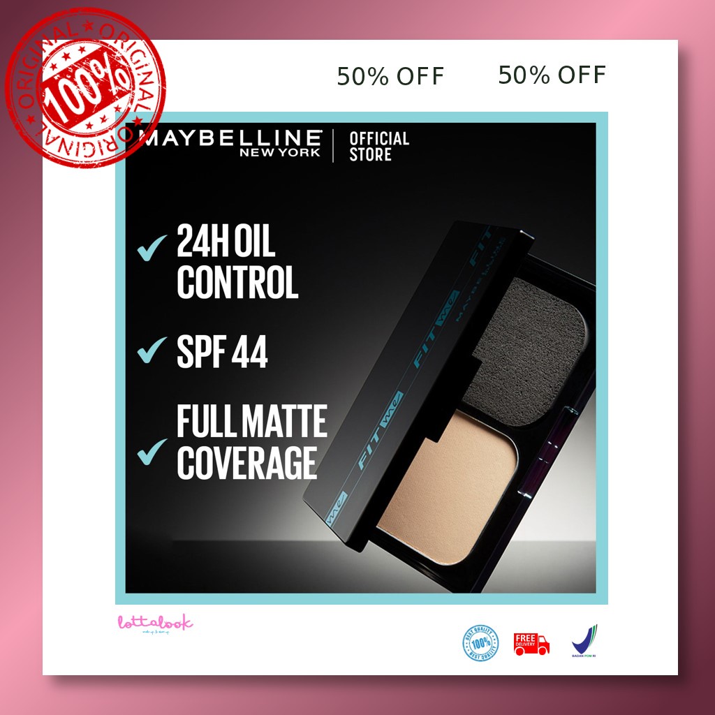 Jual Maybelline Fit Me Matte and Poreless 24HR Oil Control Powder ...