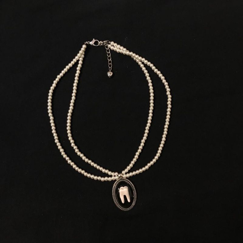 Jual tooth necklace READY Shopee Indonesia