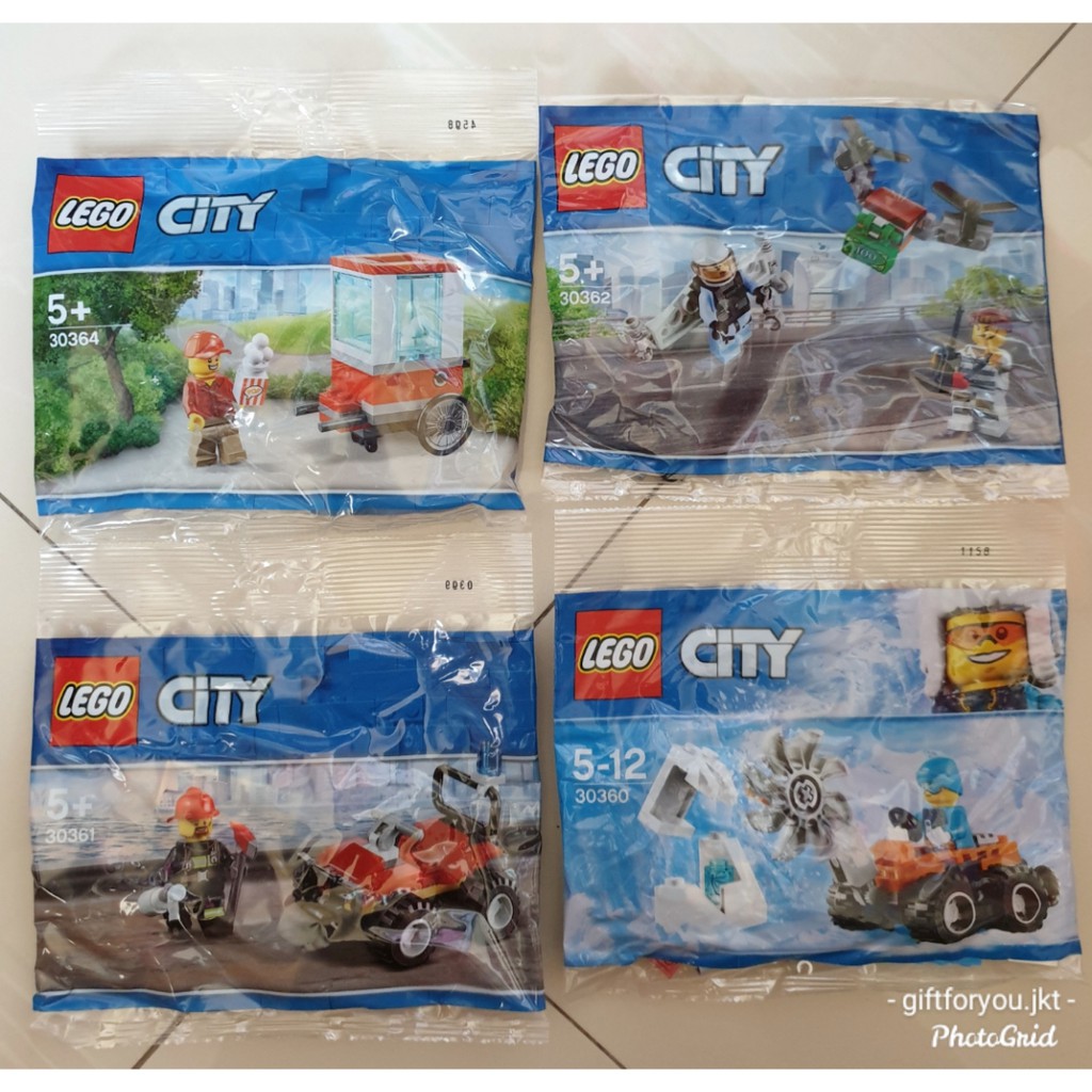 Jual Lego City Polybag Paket 4 Varian Original No. 30360 30361