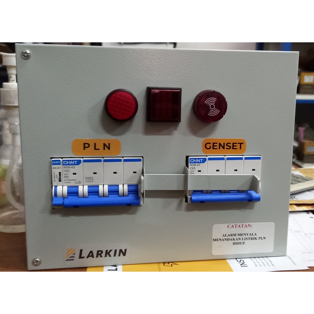 Jual Panel Interlock Switch PLN - Genset Chint 4P + Alarm with VAHZ ...