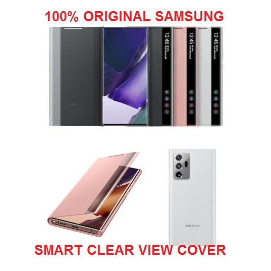 Jual Flip cover Note 20 Ultra SAMSUNG Smart Clear View Cover Galaxy