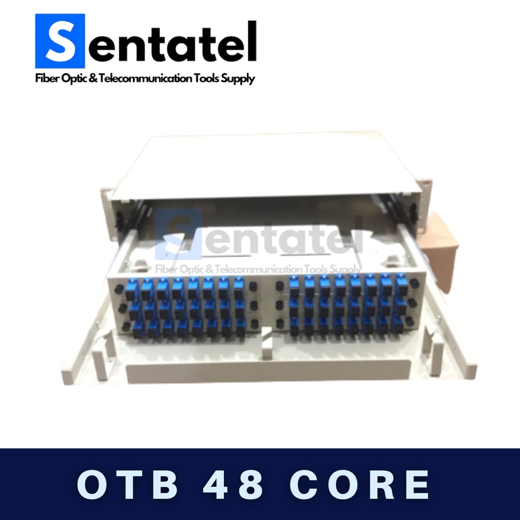 Jual Optical Termination Box OTB Rack 48 Core Lengkap Adaptor Pigtail ...