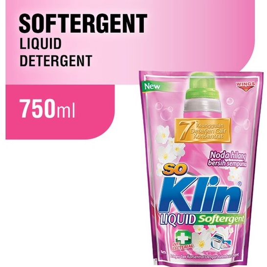 Jual So Klin Detergent Liquid Softener Refil 750Ml | Shopee Indonesia
